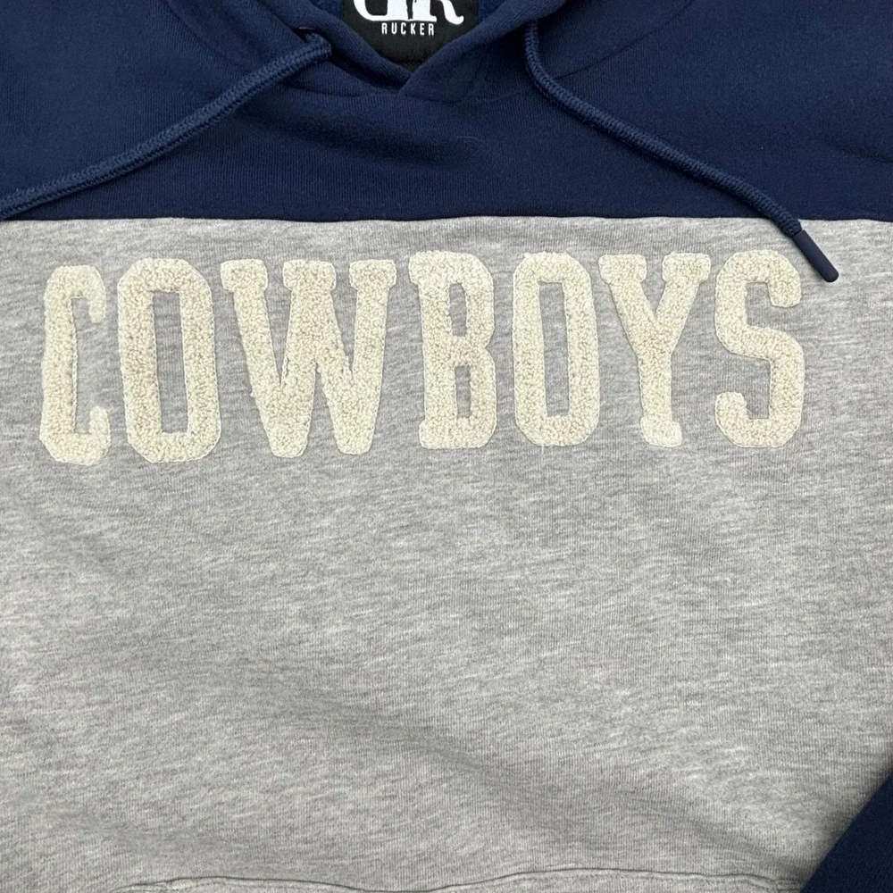 Darius Rucker Dallas Cowboys Hoodie Sweatshirt Football NFL Navy Blue Gray - Picture 5 of 7